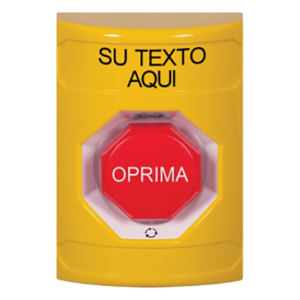 Botón de emergencia personalizable / Policarbonato y acero inoxidable / Restablecimiento por giro / Iluminación LED opcional / UL, cUL, ADA