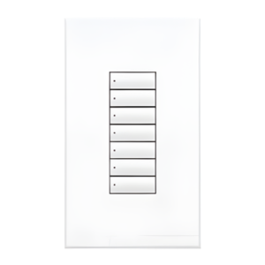 Teclado de pared seeTouch QS / 7 botones / estilo insert / 24-36 V CD vía QS Link / blanco / GRAFIK Eye QS, Sivoia QS, Energi Savr Node, Quantum