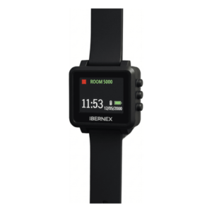 Reloj Receptor Inalámbrico de Muñeca / Display LCD a Color / Batería Recargable / Almacena 3000 Caracteres / Radiofrecuencia 433 MHz