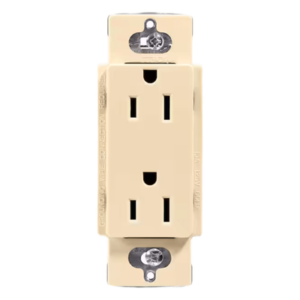 Receptáculo Dúplex / 15 A / 125 V / NEMA 5-15R / Sin Placa / Color Marfil