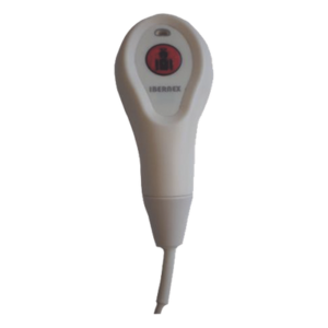 Pulsador de Cama con Indicador LED / Grabado Braille / IP65 / Cable Ignífugo 2 m (6.6 ft) / Conector Mini-Jack