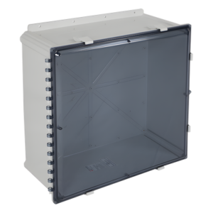 Caja de Policarbonato / Puerta Tintada / 24x24x10 pulgadas (2x2x0.83 pies) / IP66 / UL/cUL Interior-Exterior