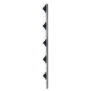 Poste de Paso para Cercas Eléctricas / Tubo Redondo 25 mm (1 in) / Longitud 1 m (39.4 in) / 5 Aisladores Integrados / Acero Galvanizado en Caliente
