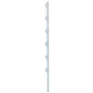 Poste de Paso para Cerca Eléctrica / Tubo de Acero Galvanizado / 6 Aisladores / 1.4 m (4.6 ft) / Diámetro 25 mm (1 in) / Pintura Blanca Exterior