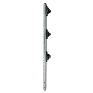 Poste de Paso para Cerca Eléctrica / Tubo de Acero Galvanizado en Caliente / 3 Aisladores con Remache / Longitud 75 cm (29.5 in) / Diámetro 25 mm (1 in) / Peso 0.57 kg