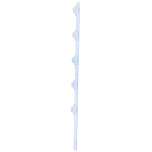 Poste de Paso para Cerca Eléctrica / Acero Galvanizado en Caliente / 5 Aisladores / Longitud 1.2 m (3.9 ft) / Diámetro 25 mm (1 in) / Peso 0.92 kg