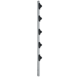 Poste de Paso para Cercas Eléctricas / Tubo de Acero Galvanizado / 5 Aisladores / Longitud 1.2 m (3.9 ft) / Diámetro 25 mm (1 in) / Peso 0.92 kg