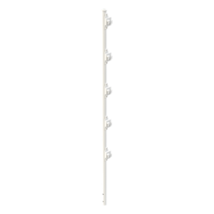 Poste para Cerca Electrificada / 5 Aisladores de Paso / Acero Galvanizado Cal. 18 / 1.2 m (3.9 ft) / Fijación Directa en Concreto