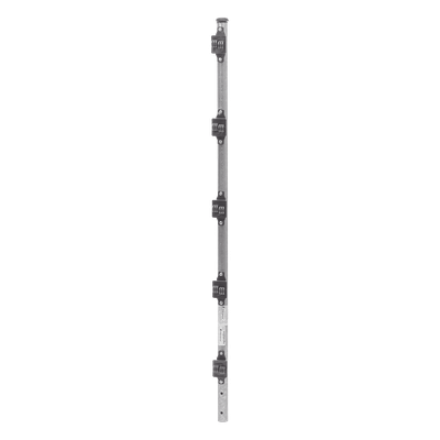 Poste de Paso para Cerca Electrificada / Tubo Galvanizado Cal. 18 / 1 m (3.3 ft) de Altura / 1' de Diámetro / 5 Aisladores Incluidos