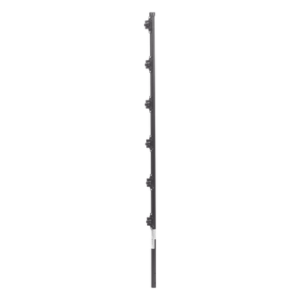 Poste para Cerca Electrificada / Acero Galvanizado Cal. 18 / 1.4 m (4.6 ft) / 6 Aisladores de Paso / Fijación en Concreto / IP Protección Sellada
