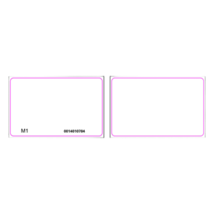 Tarjeta Inteligente MiFare / 13.56 MHz / PVC Blanco / Imprimible Doble Cara / 85.5x54x0.8 mm / -20°C a +75°C / 3.3x2.1x0.03 in