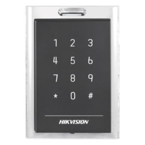 Lector de Acceso MIFARE y Contraseñas / IP64 / Wiegand W26/W34 y RS-485 / 13.56 MHz / Teclado Integrado / -20°C a +65°C (-4°F a 149°F)