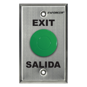 Botón de Salida Tipo Hongo / Contacto NO/NC / 24 VDC / Acero Inoxidable / Montaje en Caja Estándar
