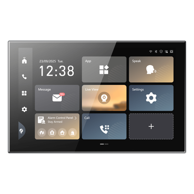 Monitor Táctil de Gestión de Seguridad / Pantalla IPS 10.1" Full HD+ 1920x1200 / Android 14 / Wi-Fi 6 / PoE / Gestión 17 Videoporteros 16 Cámaras IP