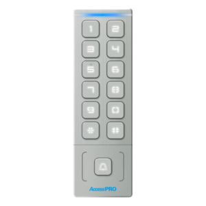 Teclado Autónomo de Acceso / 1000 Tarjetas y PIN / IP65 / Lector EM 3 cm (1.18 in) / Salida Wiegand 26/34 / -40°C a 65°C