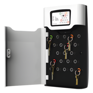 Gabinete Administrador de Llaves / RFID / 21 Llaveros / Pantalla Táctil / Código PIN / Carcasa Aluminio y ABS