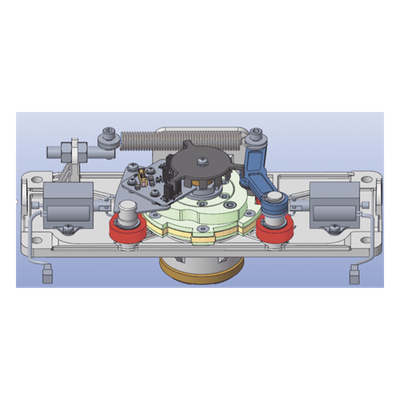 Kit de actuador mecánico giratorio / Doble solenoide de paro / Sensor de paso integrado / Placa base metálica / Compatible con torniquete DS-K3G501LX