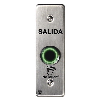 Interruptor IR sin contacto / Acero inoxidable 304 / Montaje delgado 4.5 x 4.5 x 0.26 pulgadas / Salida relé ajustable 0.5-20 s / Contacto seco tipo C