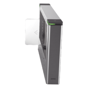 Torniquete Lado Derecho para ampliar carriles /Con 12 pares de detectores IR para validación de permisos/ Soporta Terminal de reconocimiento facial/ audio personalizable.