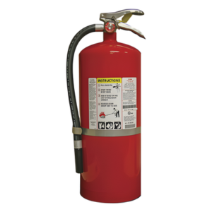 Extintor de Polvo Químico Seco / Recargable / 18 lb / Clasificación UL 6-A:80-B:C / Alcance 6 m (20 ft) / Colgador de Pared