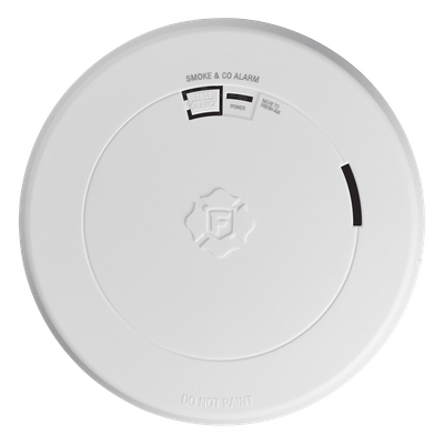 Detector Combo de Humo y CO / Batería Sellada de Litio 10 Años / Sensor Fotoeléctrico y Electroquímico / Alarma 85 dB / Diseño Ultra Delgado / Instalación Sin Cableado