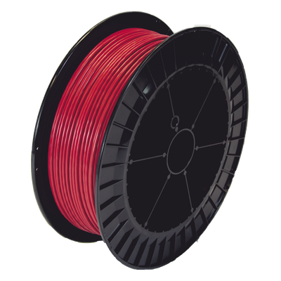 Cable Detector de Calor Lineal / Temperatura Fija 68 °C / Bobina 152 m (498.7 ft) / Recubrimiento Nylon Rojo / Exterior / Guía Acerada