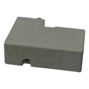 Filtro de Cartucho / Filtrado de Dos Etapas / 90x63x30 mm / 3.5x2.5x1.2 in / Compatibilidad VESDA VLC-VLF-VLP-VLS