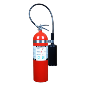 Extintor de CO2 / 15 lb (6.8 kg) / Clase B y C / UL Listado / Rango -30 °C a 49 °C / Alcance 1.2-2.4 m (3.9-7.9 ft)