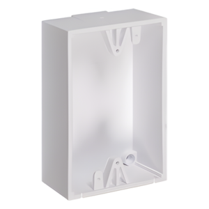 Caja de montaje trasera / 1.5 pulgadas profundidad / Policarbonato UL / Acero inoxidable / -40° a 121°C