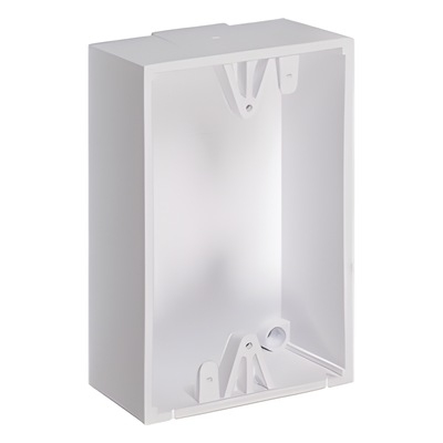 Caja de montaje trasera / 1.5 pulgadas profundidad / Policarbonato UL / Acero inoxidable / -40° a 121°C