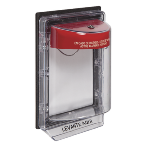 Cubierta Protectora con Alarma / Policarbonato Ultra Resistente / Alarma 95 a 105 dB / Montaje en Superficie / Interior y Exterior / Inviolable / Listado UL/ULC y FM