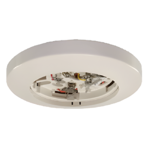 Base Enchufable para Detector de Humo / 4 Hilos / Relé Auxiliar Forma A y C / Salida para Anunciador Remoto / 24 VAC/DC / Montaje en Caja Octogonal 3½" y 4" (8.9 cm y 10.2 cm) o Cuadrada 4" (10.2 cm)