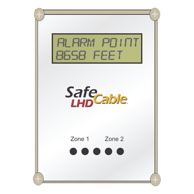 Módulo Localizador de Distancia / Doble Zona / Cable Detector de Calor / 4,571 m (15,000 ft) / Modbus RS-485 / 24 VDC / NEMA 4X