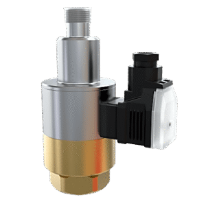 Solenoide Eléctrico de Liberación / Válvula Piloto Integrada / M20 x 1/2 NPT / Accionamiento por Voltaje y Resorte / Liberación Manual Adicional / Uso Interior