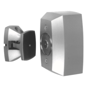 Sujetador Electromagnético de Puerta / Montaje en Pared Cableado Superficial / 12-120 V / 25-40 lb / UL-ULC-MEA-CSFM
