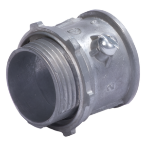 Conector para Tubería Rígida / 3/4" (19mm) / Pared Delgada / Rosca NPT 14 Hilos / Galvanizado con Esmalte Zinc / Etiqueta Verde