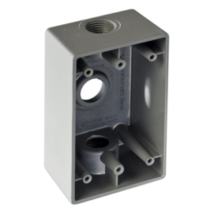 Caja Condulet / 19 mm (3/4") / Tres Bocas / Aluminio Diecast / NPT / Intemperie
