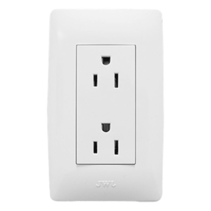 Toma de Corriente Dúplex / 127 V~60 Hz / 15 A / 1 Módulo Compacto / 2P+T / 40,000 Maniobras