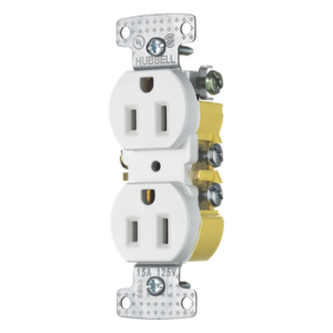 Contacto Dúplex Residencial / 15A / 125V / 2P 3H / NEMA 5-15R / 0.93' x 4.19' x 1.52' / Blanco