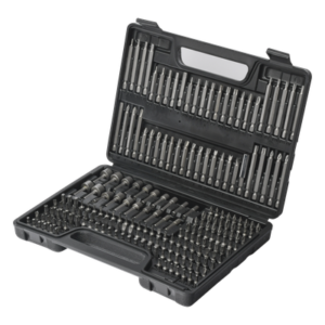 Juego de Puntas para Taladro / 208 Piezas / Entrada Hexagonal 1/4" / Acero Cr-V / Soporte Magnético con Liberación Rápida / Extensor Incluido / Estuche Organizador