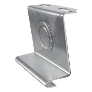 Placa de Salida a Tubo Automática / 66 mm / Tuberías 1/2 a 2 pulgadas / Abrazadera Tipo U / Acabado Electro Zinc