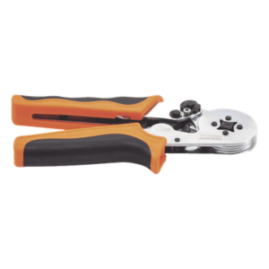 Pinza para Prensado / 26-10 AWG / 0.25-6.0 mm² / Casquillo Cuadrado / Trinquete Ergonómico / 175x75x20 mm / 0.57 ft x 0.25 ft x 0.07 ft