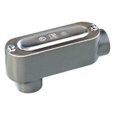 Caja de Registro Condulet / 1/2" (12.7 mm) / Configuración LB / Aluminio Diecast / NPT / Volumen 65.5 cm³