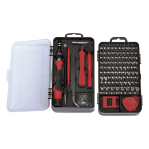 Juego de Reparación Electrónica / 115 Piezas / 98 Puntas de Precisión / Acero Cr-V / Estuche de Almacenamiento