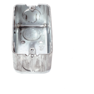 Caja Utilitaria Galvanizada / 4x2 in / 7 Entradas 3/4 in / Profundidad 1.875 in / Resistencia al Fuego 2 h