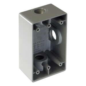 Caja Condulet / 3 Bocas / 3/4" (19.05 mm) NPT / Volumen 275.5 cm³ / Aluminio Diecast / Intemperie / UL-CSA