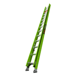 Escalera de Extensión / Aluminio + Fibra de Vidrio / 8.5 m (27.9 ft) / Capacidad 136 kg / Peso 24.31 kg / Escalones Antifatiga / Sistema de Polea Reducido