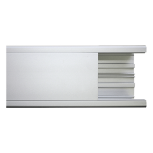Canaleta de aluminio / 99 x 72 mm / 3 m (9.84 ft) / Área 6,334 mm² / -20°C a 120°C