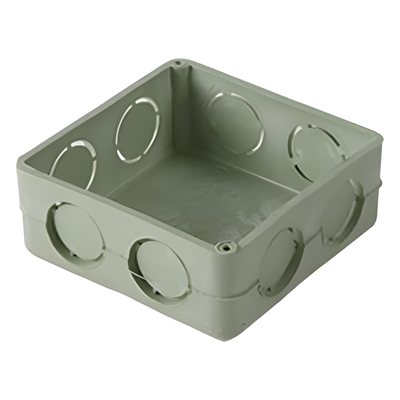 Caja Cuadrada Conduit / PVC Pesado 1/2" / NMX-E-012 / Autoextinguible / Apto para Sistemas Aislados a Tierra