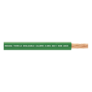 Cable Eléctrico THW-LS / Calibre 8 AWG / 19 Hilos / 90°C Seco / 75°C Húmedo / Bobina 100 m (328 ft) / Verde
